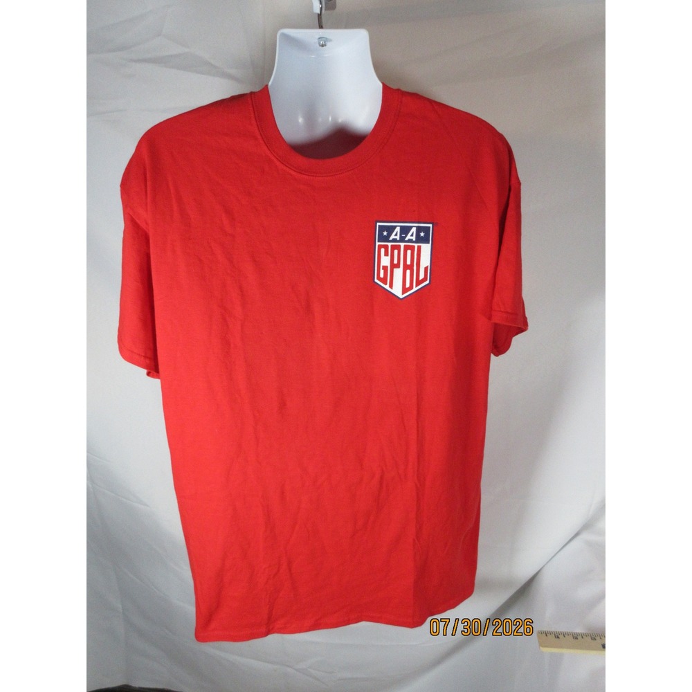Gildan AAGPBL All-American Girls Professional Baseball League Red T-Shirt XL 74